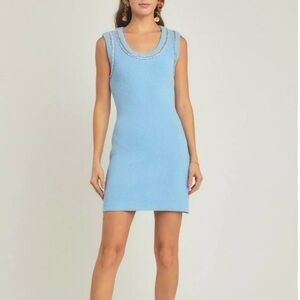 NEW Endless Rose Chain Detail Knit Mini Dress Size Medium